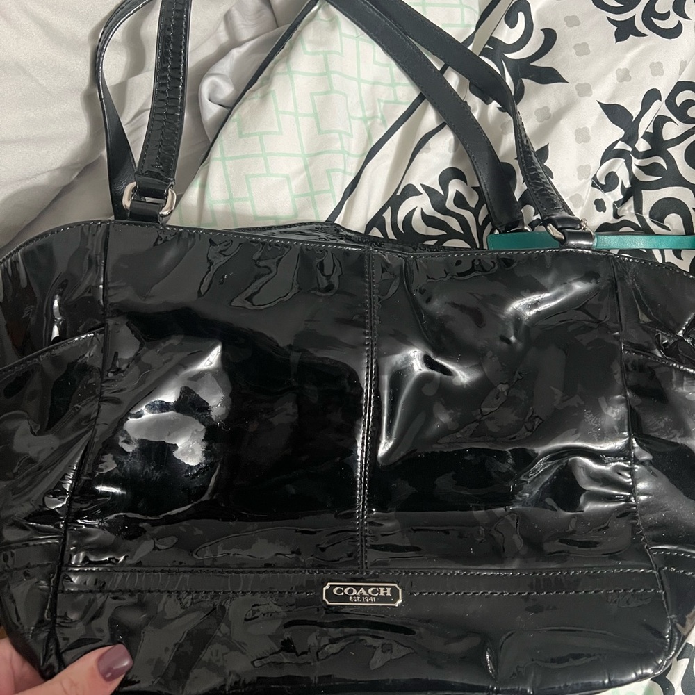Black coach purse